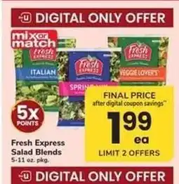 Safeway Fresh Express Salad Blends offer