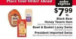 ShopRite Black Bear Honey Tavern Ham offer