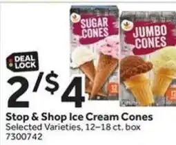 Stop&Shop Stop & Shop Ice Cream Cones offer