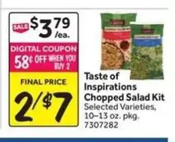 Stop&Shop Taste of Inspirations Chopped Salad Kit offer