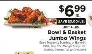 ShopRite Bowl & Basket Jumbo Wings offer