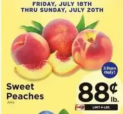 ShopRite Sweet Peaches offer