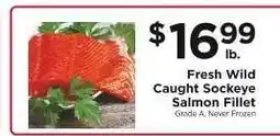 ShopRite Fresh Wild Caught Sockeye Salmon Fillet offer