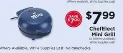 ShopRite ChefElect Mini Grill offer
