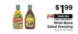 ShopRite Wish-Bone Salad Dressing offer