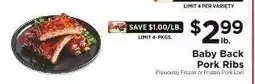 ShopRite Baby Back Pork Ribs offer