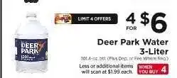 ShopRite Deer Park Water 3-Liter offer