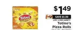 ShopRite Totino's Pizza Rolls offer