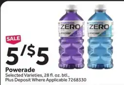 Stop&Shop Powerade offer