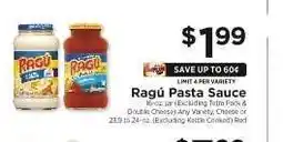 ShopRite Ragú Pasta Sauce offer