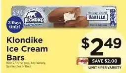 ShopRite Klondike Ice Cream Bars offer