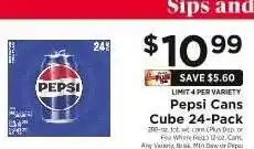 ShopRite Pepsi Cans Cube 24-Pack offer