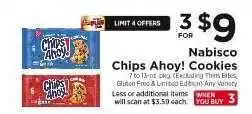 ShopRite Nabisco Chips Ahoy! Cookies offer