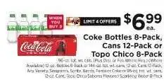 ShopRite Coke Bottles 8-Pack, Cans 12-Pack or Topo Chico 8-Pack offer