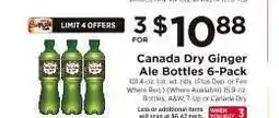 ShopRite Canada Dry Ginger Ale Bottles 6-Pack offer