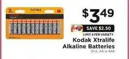 ShopRite Kodak Xtralife Alkaline Batteries offer