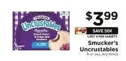 ShopRite Smucker's Uncrustables offer