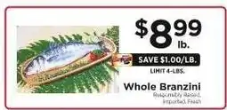 ShopRite Whole Branzini offer