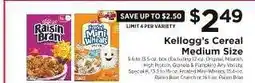 ShopRite Kellogg's Cereal Medium Size offer