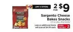 ShopRite Sargento Cheese Bakes Snacks offer
