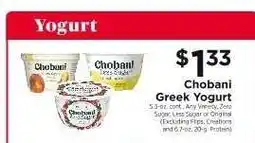 ShopRite Chobani Greek Yogurt offer