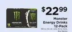 ShopRite Monster Energy Drinks 12-Pack offer