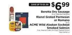 ShopRite ACME Wild Alaskan Sockeye Smoked Salmon offer
