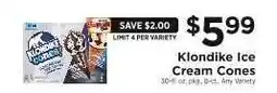 ShopRite Klondike Ice Cream Cones offer