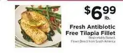 ShopRite Fresh Antibiotic Free Tilapia Fillet offer