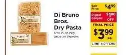 ShopRite Di Bruno Bros. Dry Pasta offer
