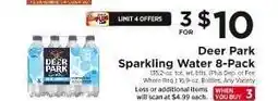 ShopRite Deer Park Sparkling Water 8-Pack offer