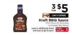 ShopRite Kraft BBQ Sauce offer
