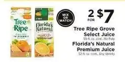 ShopRite Tree Ripe Grove Select Juice & Florida's Natural Premium Juice offer