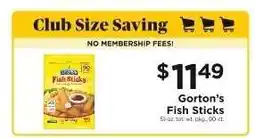 ShopRite Gorton's Fish Sticks offer