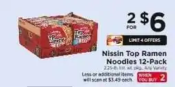 ShopRite Nissin Top Ramen Noodles 12-Pack offer