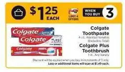 ShopRite Colgate Toothpaste and Colgate Plus Toothbrush offer