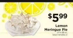 ShopRite Lemon Meringue Pie offer