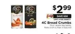 ShopRite 4C Bread Crumbs offer