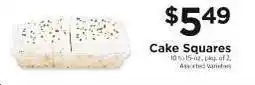 ShopRite Cake Squares offer