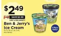ShopRite Ben & Jerry's Ice Cream offer