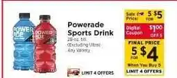 ShopRite Powerade Sports Drink offer