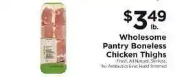 ShopRite Wholesome Pantry Boneless Chicken Thighs offer