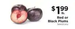 ShopRite Red Or Black Plums offer