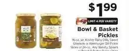 ShopRite Bowl & Basket Pickles offer