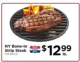 ShopRite NY Bone-In Strip Steak offer