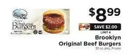 ShopRite Brooklyn Original Beef Burgers offer