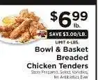 ShopRite Bowl & Basket Breaded Chicken Tenders offer