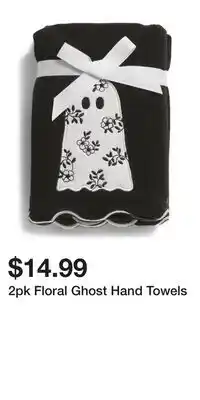 TJ Maxx 2pk Floral Ghost Hand Towels offer