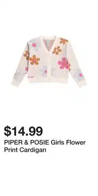 TJ Maxx PIPER & POSIE Girls Flower Print Cardigan offer