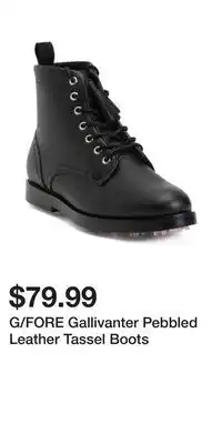TJ Maxx G/FORE Gallivanter Pebbled Leather Tassel Boots offer
